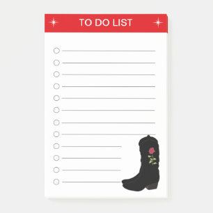 Post-it® Liste de tâches élégante & Bottes de campagne