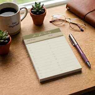 Post-it® Liste de tâches moderne et terreuse