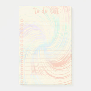 Post-it® Liste de tâches pastel ( Liste de contrôle)