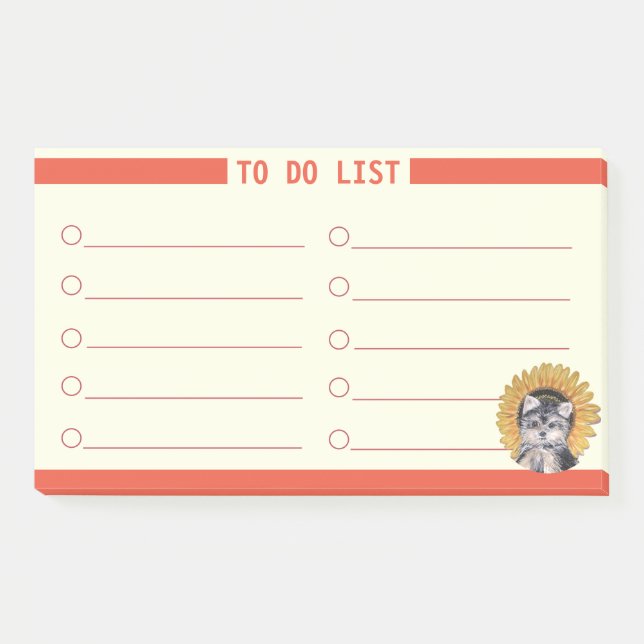 Post-it® Liste de tâches personnalisable (Devant)