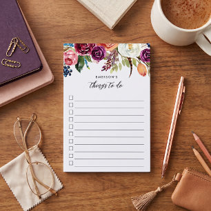 Post-it® Liste de tâches personnalisée Automne Boho Blooms