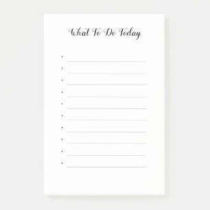 Post-it® Liste de tâches personnalisées en noir