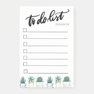 Post-it® Liste de tâches pour cactus et succulentes