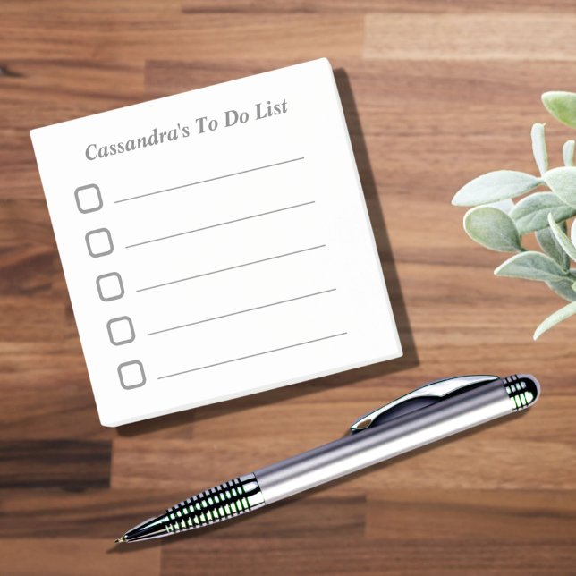 Post-it® Liste de tâches simples (Simple personalized to do list sticky notes)