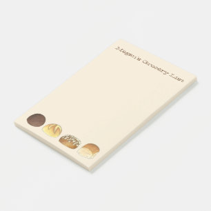 Post-it® Liste d'épicerie personnalisée Rolls de souper Bak