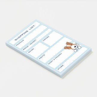 Post-it® Liste d'épicerie pour chiens JRT