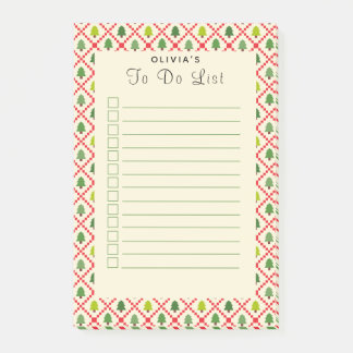 Post-it® Liste des arbres de Noël à faire après-It Notes