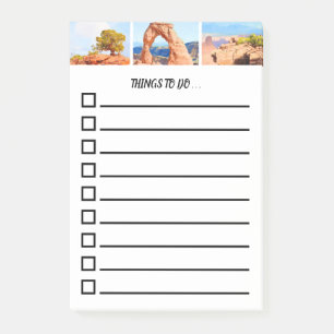 Post-it® Liste Des Scènes À Faire Du Sud-Ouest De L'Utah