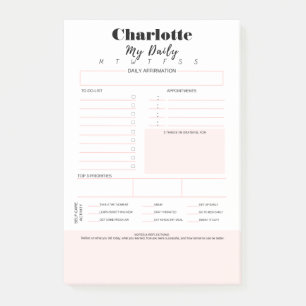 Post-it® Liste des tâches   Affirmation Gratitude, Autosoin