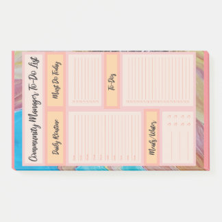 Post-it® Liste des tâches du gestionnaire de communauté