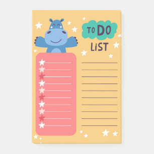 Post-it® Liste Hippo à faire Notes post-it