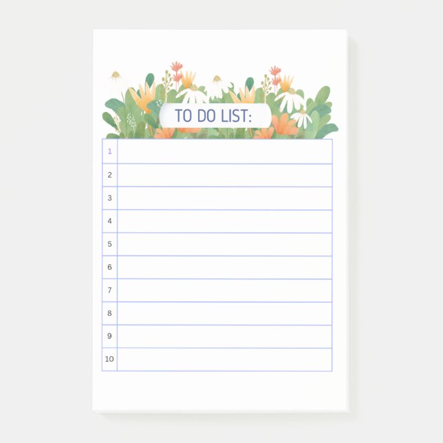 POST-IT® LISTE MERCI (Devant)