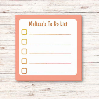 Post-it® Liste Orange Liée À Faire