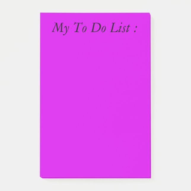 Post-it® Liste Purple à faire (Devant)