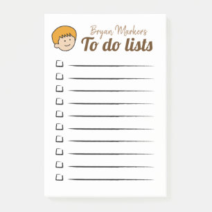 Post-it® Listes Blonde Boy To do