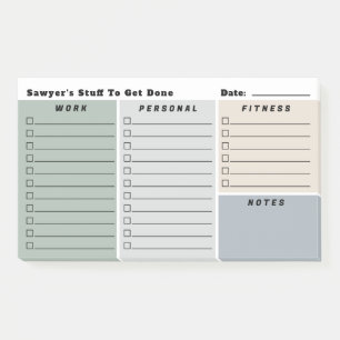 Post-it® Listes de contrôle de la planification quotidienne