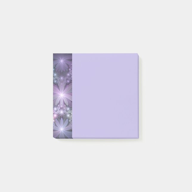 Post-it® Lit de fleurs tendance brillant art fractal abstra (Devant)