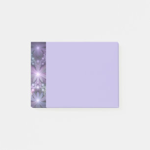 Post-it® Lit de fleurs tendance brillant art fractal abstra