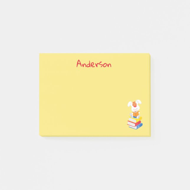 Post-it® Livres De Lecture De Lapin Rabbit (Devant)