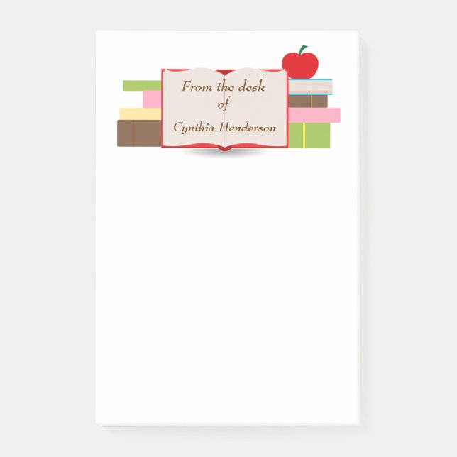 Post-it® Livres et Apple (Devant)