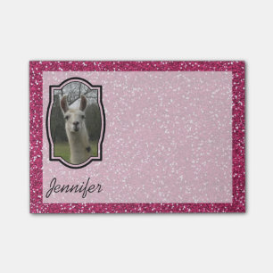 Post-it® Llama brillant N pétillant en rose chaud