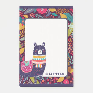Post-it® Llama florale mignonne