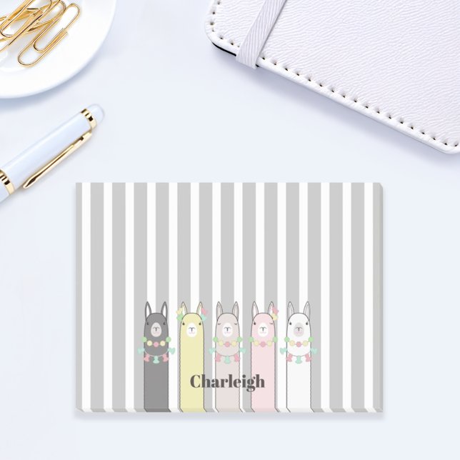 Post-it® Llamas colorés rétro personnalisés mignons (Créateur téléchargé)