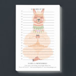 Post-it® Llamaste | Funny Llama Personnalisé<br><div class="desc">Ces blocs-notes sont parfaits pour, toutes sortes de listes de choses à faire. Personnalisez un ensemble de superbes Post Il note pour vous-même ou comme un cadeau. Ces magnifiques petites beautés sont parfaites pour les rappels et les messages et, lorsqu'elles sont personnalisées, ont obtenu un placement prioritaire à la maison...</div>