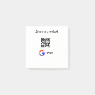 Post-it® logo de l'entreprise de révision Google Scan QR re