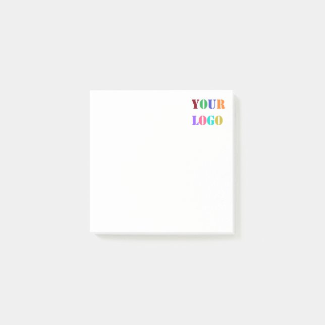 Post-it® Logo de l'entreprise personnalisée Vos notes de l' (Devant)