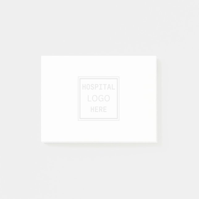 Post-it® Logo de l'hôpital notes de l'infirmière (Devant)