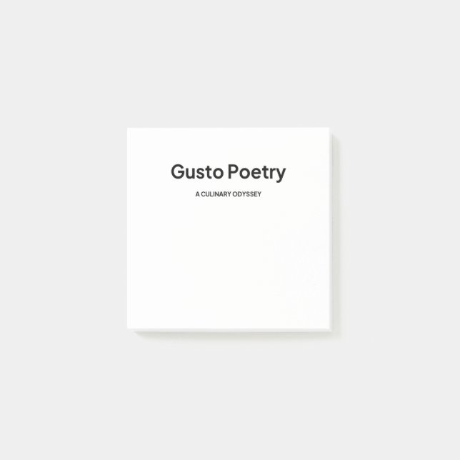 Post-it® Logo de poésie Gusto (Devant)