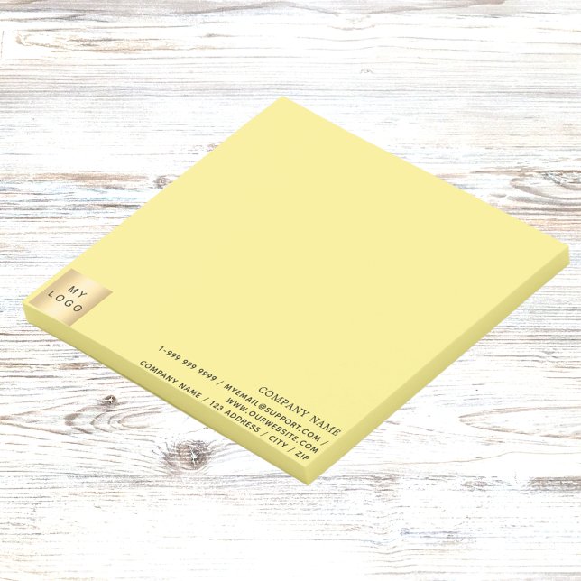 Post-it® Logo d'entreprise jaune (Créateur téléchargé)