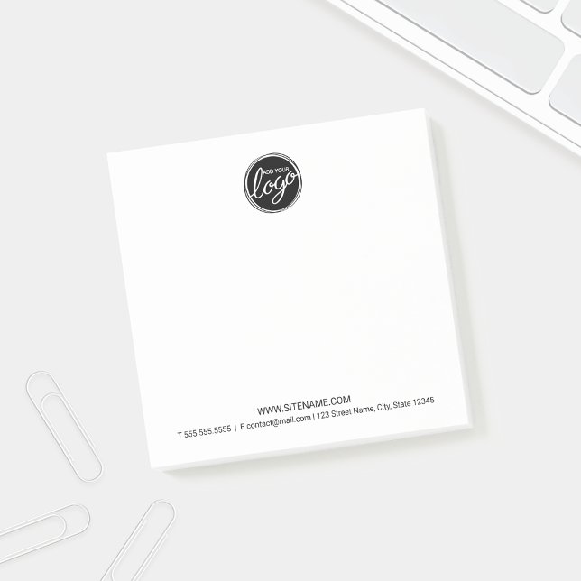 Post-it® Logo d'entreprise personnalisé avec texte personna (Créateur téléchargé)