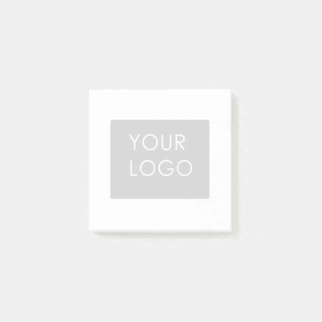 Post-it® Logo d'entreprise professionnelle moderne Blanc (Devant)