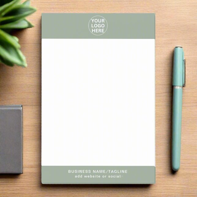 Post-it® Logo d'entreprise Sage Green de marque promotionne (Créateur téléchargé)