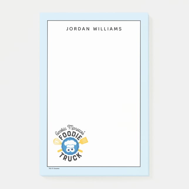 Post-it® Logo du camion gourmand de Cookie Monster (Devant)