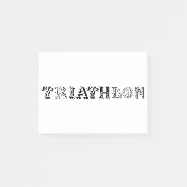 Post-it® Logo du cool de triathlon pour tous les sportifs (Devant)