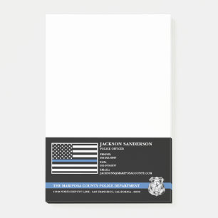 Post-it® Logo du département de police pour l'application d