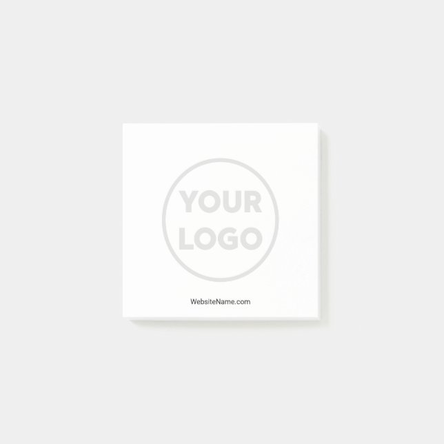 Post-it® Logo et texte personnalisés (Devant)