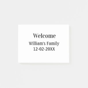 Post-it® logo monogramme minimaliste simple personnalisé bo