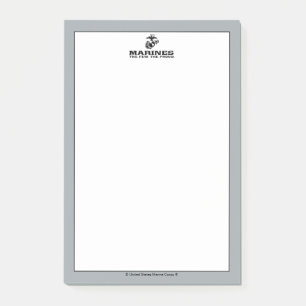 Post-it® Logo noir empilé USMC "The Rew, The Fiers"
