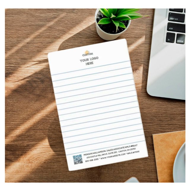 Post-it® Logo personnalisé et code QR lié (Créateur téléchargé)