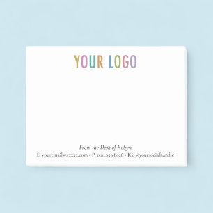 Post-it® Logo Personnalisé Marqué depuis le bureau de