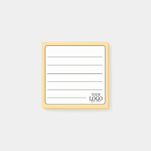 Post-it® Logo simple doré jaune