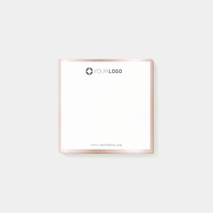 Post-it® Logo simple et moderne de la société rose de bor