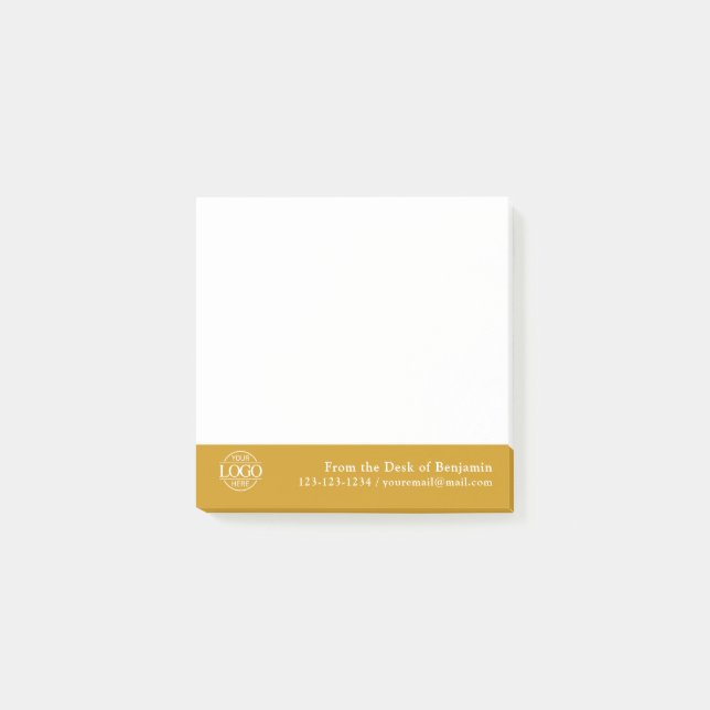 Post-it® Logo simple moderne personnalisé de (Devant)