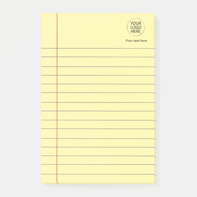 Post-it® Logo Texte Business Linked School Carnet Papier (Devant)