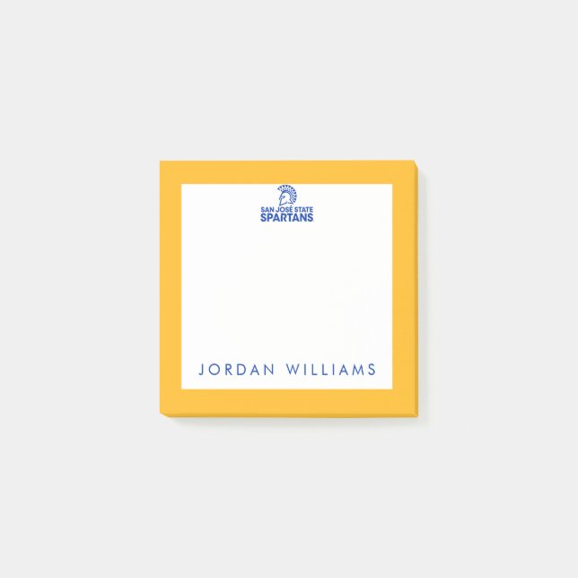 Post-it® Logo Wordmark de Spartans d'état de San Jose (Devant)