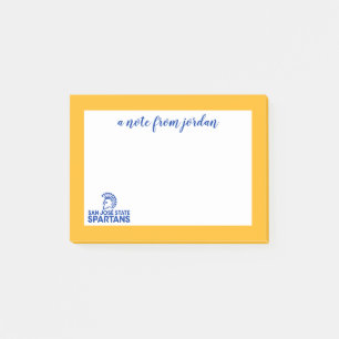 Post-it® Logo Wordmark de Spartans d'état de San Jose
